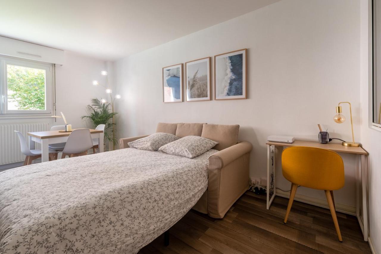 Appartamento HYGGE - Superbe Apt rénové Rouen Gare avec parking privatif Esterno foto