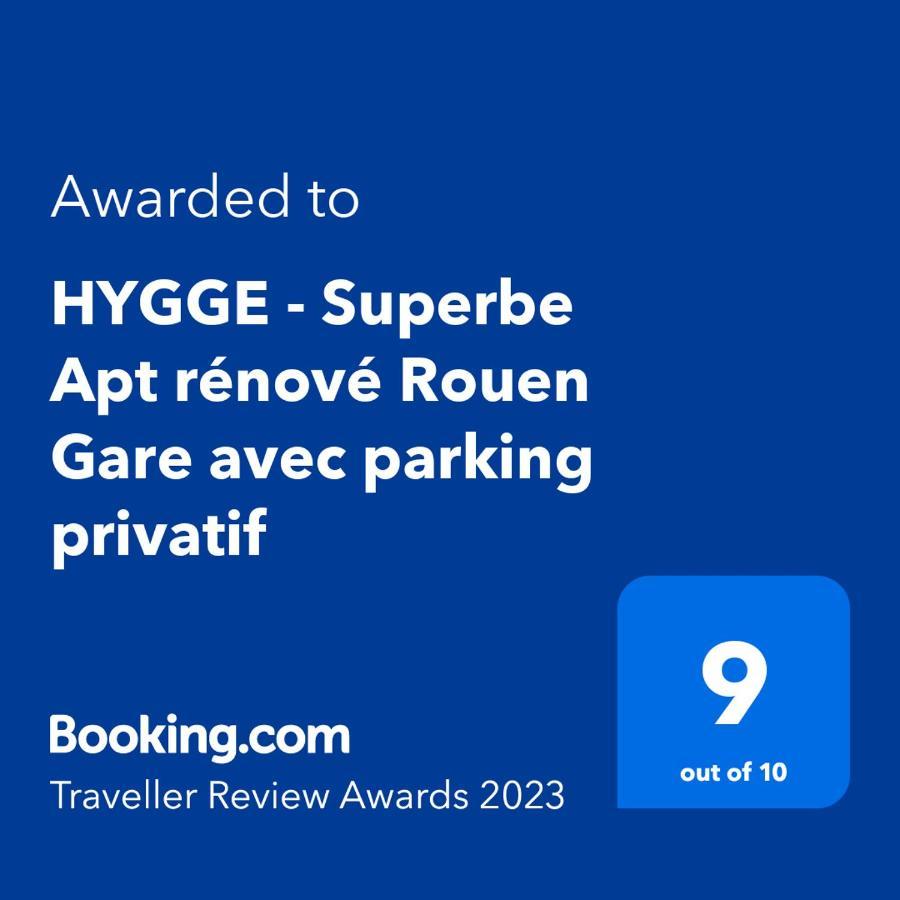 Appartamento HYGGE - Superbe Apt rénové Rouen Gare avec parking privatif Esterno foto